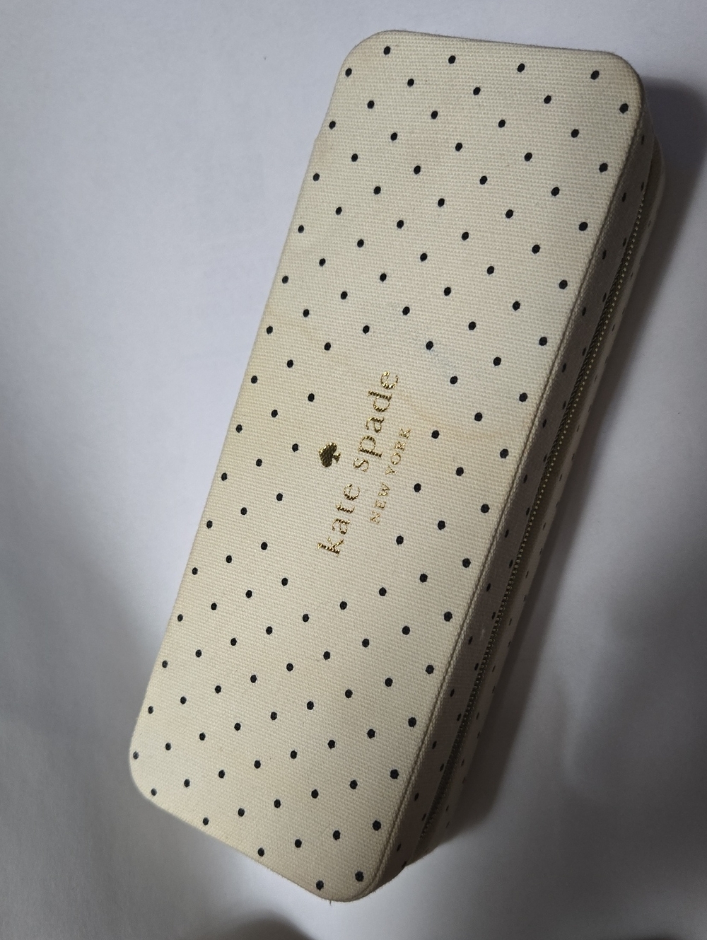 kate spade Cream and Black Polka Dot Eyewear Case - Picture 2 of 14